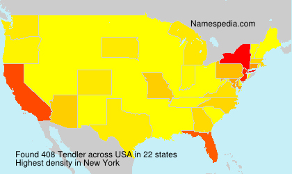 Surname Tendler in USA Surname Tendler in USA
