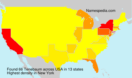 Surname Tenebaum in USA Surname Tenebaum in USA