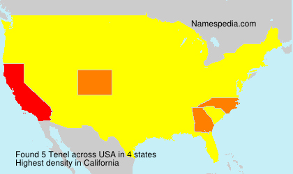 Surname Tenel in USA Surname Tenel in USA