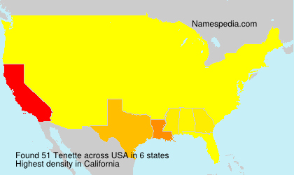 Surname Tenette in USA Surname Tenette in USA
