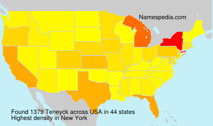 Surname Teneyck in USA