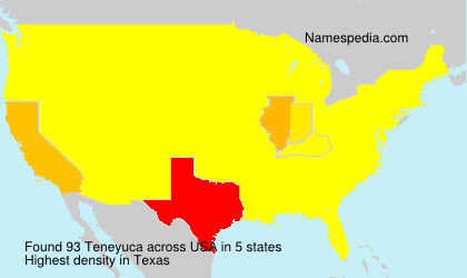 Surname Teneyuca in USA Surname Teneyuca in USA