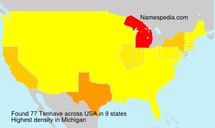 Surname Tenhave in USA Surname Tenhave in USA