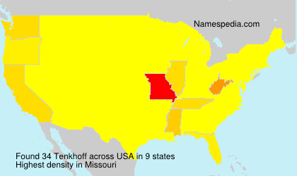 Surname Tenkhoff in USA Surname Tenkhoff in USA