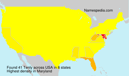 Surname Tenly in USA Surname Tenly in USA