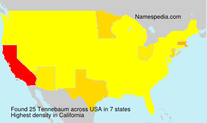 Surname Tennebaum in USA Surname Tennebaum in USA