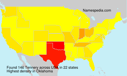 Surname Tennery in USA Surname Tennery in USA