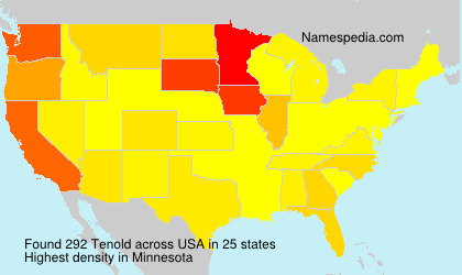 Surname Tenold in USA Surname Tenold in USA