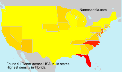Surname Tenor in USA Surname Tenor in USA