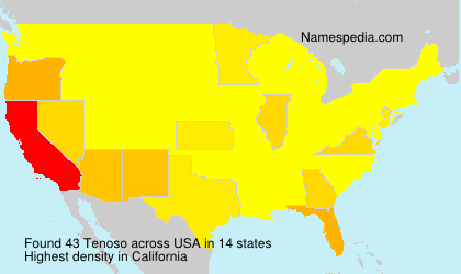 Surname Tenoso in USA Surname Tenoso in USA