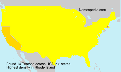 Surname Tentoco in USA Surname Tentoco in USA