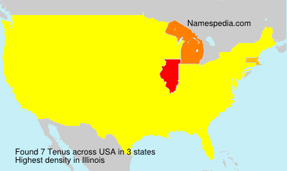 Surname Tenus in USA