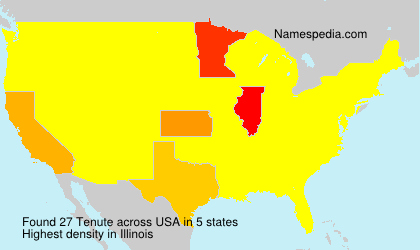 Surname Tenute in USA Surname Tenute in USA