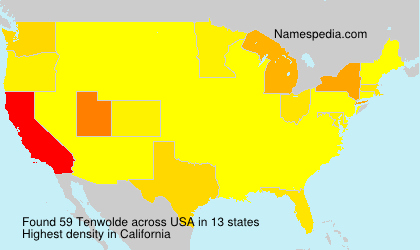 Surname Tenwolde in USA Surname Tenwolde in USA