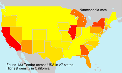 Surname Teodor in USA Surname Teodor in USA
