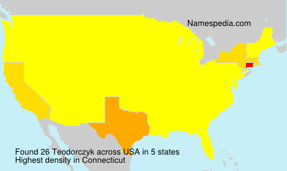 Surname Teodorczyk in USA Surname Teodorczyk in USA