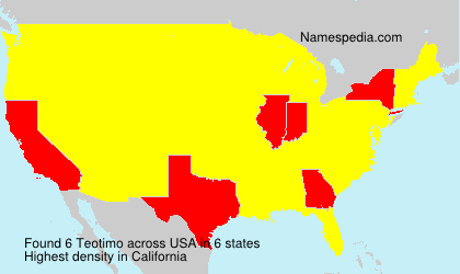 Surname Teotimo in USA Surname Teotimo in USA