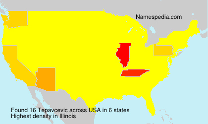 Surname Tepavcevic in USA Surname Tepavcevic in USA