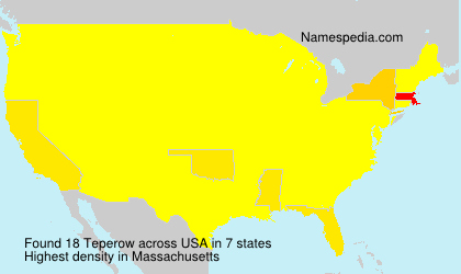 Surname Teperow in USA Surname Teperow in USA