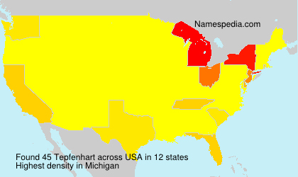 Surname Tepfenhart in USA Surname Tepfenhart in USA