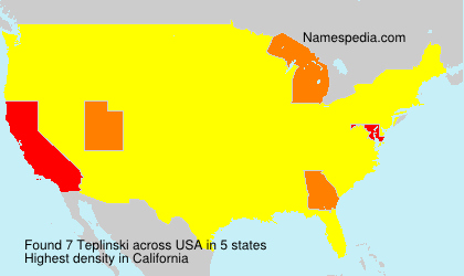 Surname Teplinski in USA Surname Teplinski in USA