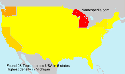 Surname Tepsa in USA Surname Tepsa in USA