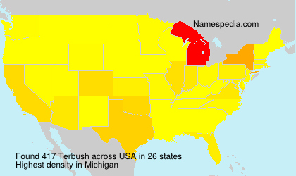 Surname Terbush in USA Surname Terbush in USA