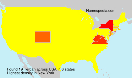 Surname Tercan in USA Surname Tercan in USA