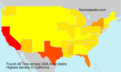 Surname Tere in USA Surname Tere in USA