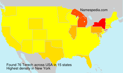 Surname Terech in USA