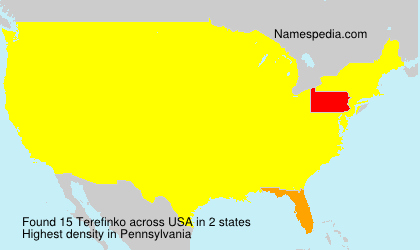 Surname Terefinko in USA Surname Terefinko in USA