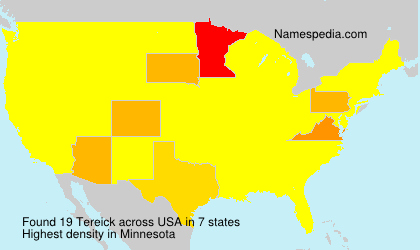 Surname Tereick in USA Surname Tereick in USA