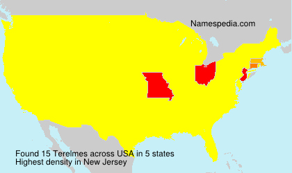 Surname Terelmes in USA Surname Terelmes in USA