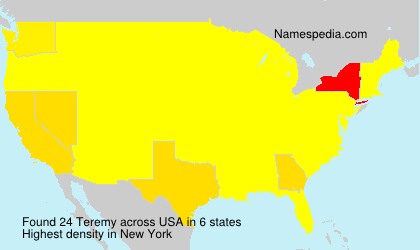 Surname Teremy in USA Surname Teremy in USA