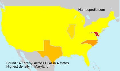 Surname Terenyi in USA Surname Terenyi in USA