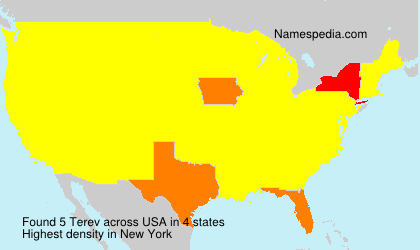 Surname Terev in USA Surname Terev in USA