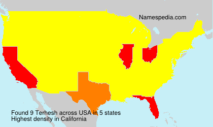 Surname Terhesh in USA Surname Terhesh in USA