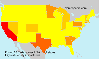 Surname Terie in USA Surname Terie in USA