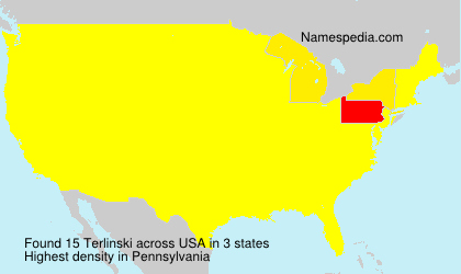 Surname Terlinski in USA Surname Terlinski in USA