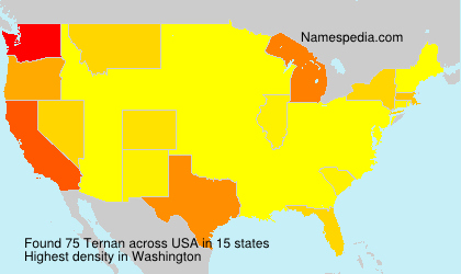 Surname Ternan in USA Surname Ternan in USA