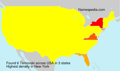 Surname Ternovski in USA Surname Ternovski in USA