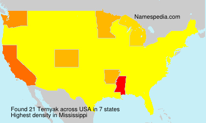 Surname Ternyak in USA Surname Ternyak in USA