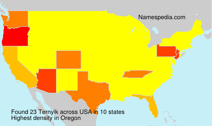 Surname Ternyik in USA Surname Ternyik in USA