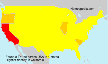 Surname Terrac in USA Surname Terrac in USA