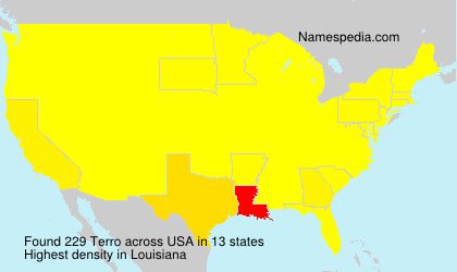Surname Terro in USA Surname Terro in USA