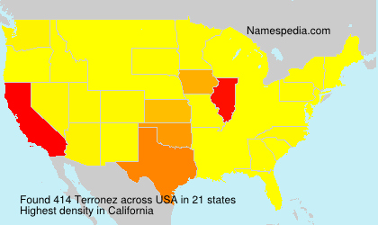 Surname Terronez in USA Surname Terronez in USA
