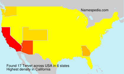 Surname Tervet in USA Surname Tervet in USA