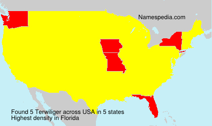 Surname Terwiliger in USA Surname Terwiliger in USA