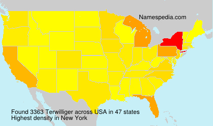 Surname Terwilliger in USA Surname Terwilliger in USA