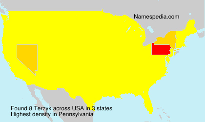 Surname Terzyk in USA Surname Terzyk in USA